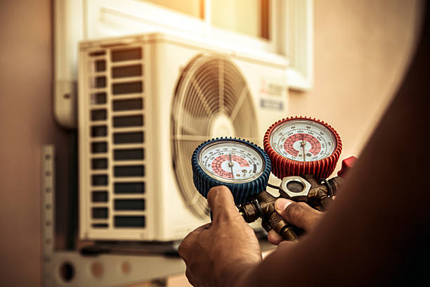 Professional Ductwork Repair technician working in Milton, MA